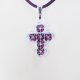 Small Cross - Trina-Purple Suedine - 2